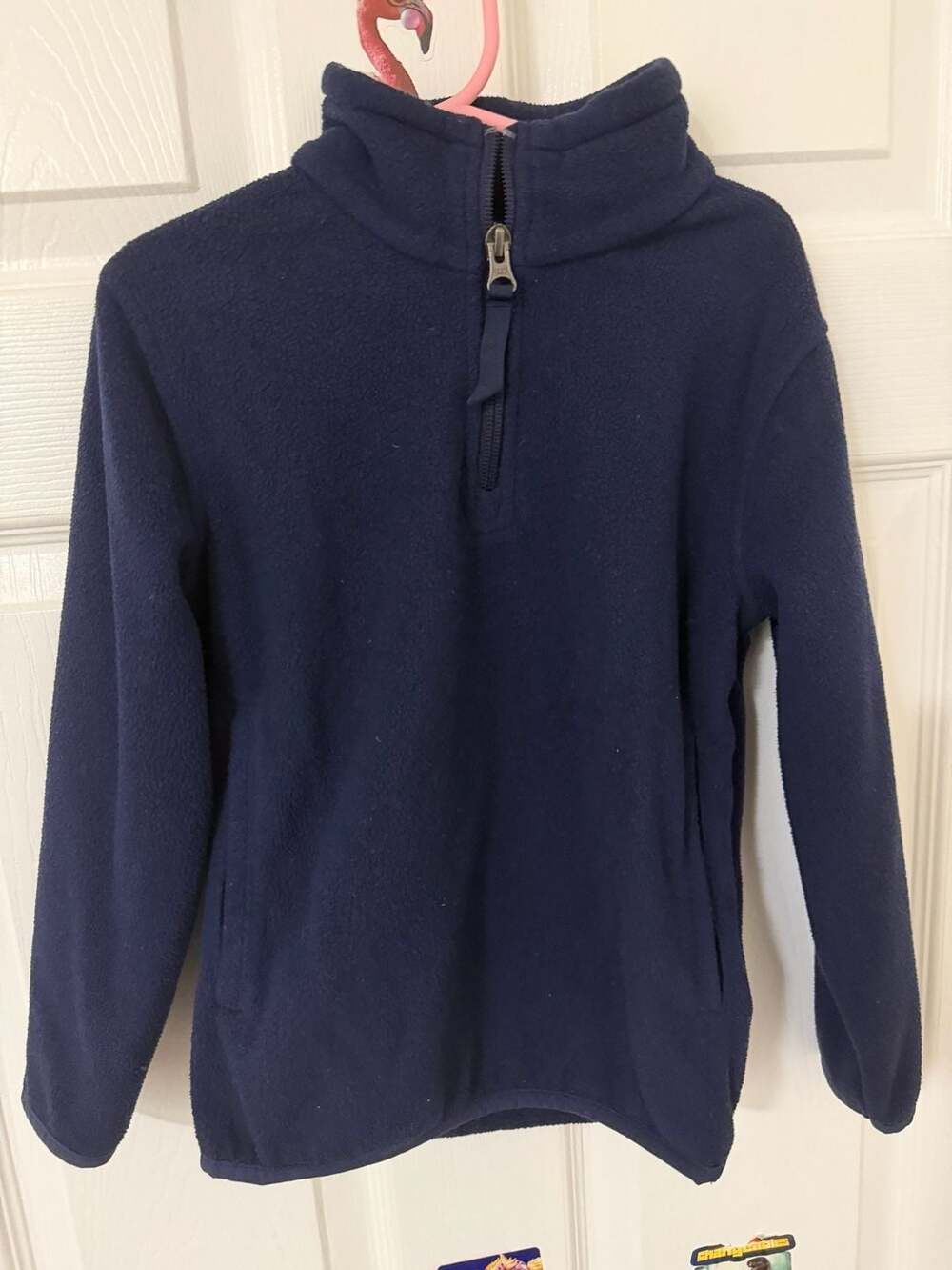 Amazon Essentials KidsFleece Half-Zip Mock Neck Pullover Navy Blue Size XS 4-5